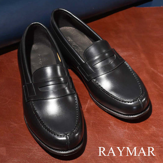 コインローファー ブラック Atlas RAYMAR グッドイヤーウェルト ビジネス カジュアル シューズ 革靴 24.0cm‾27.0cm レイマー ローファー ビジカジ